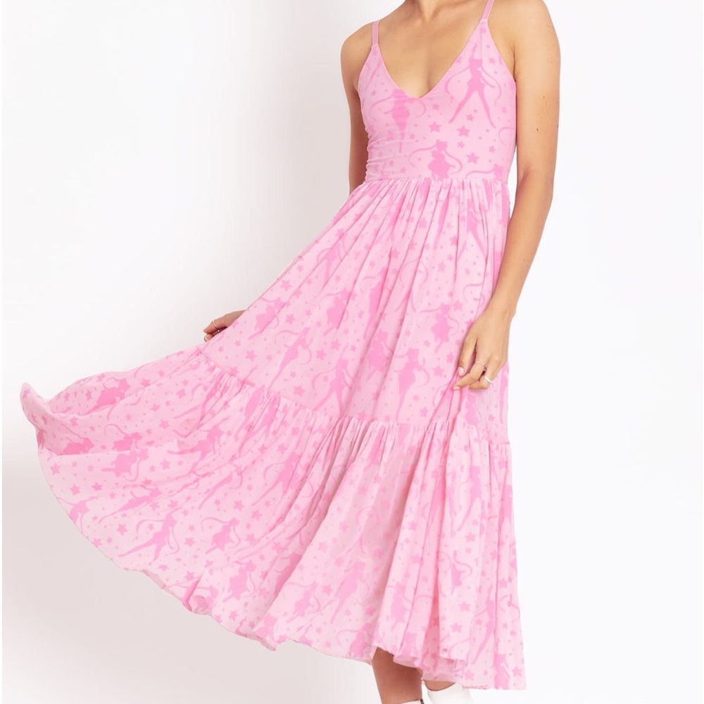 XS SAILOR MOON STARS SHEER MIDAXI DRESS - LIMITED
